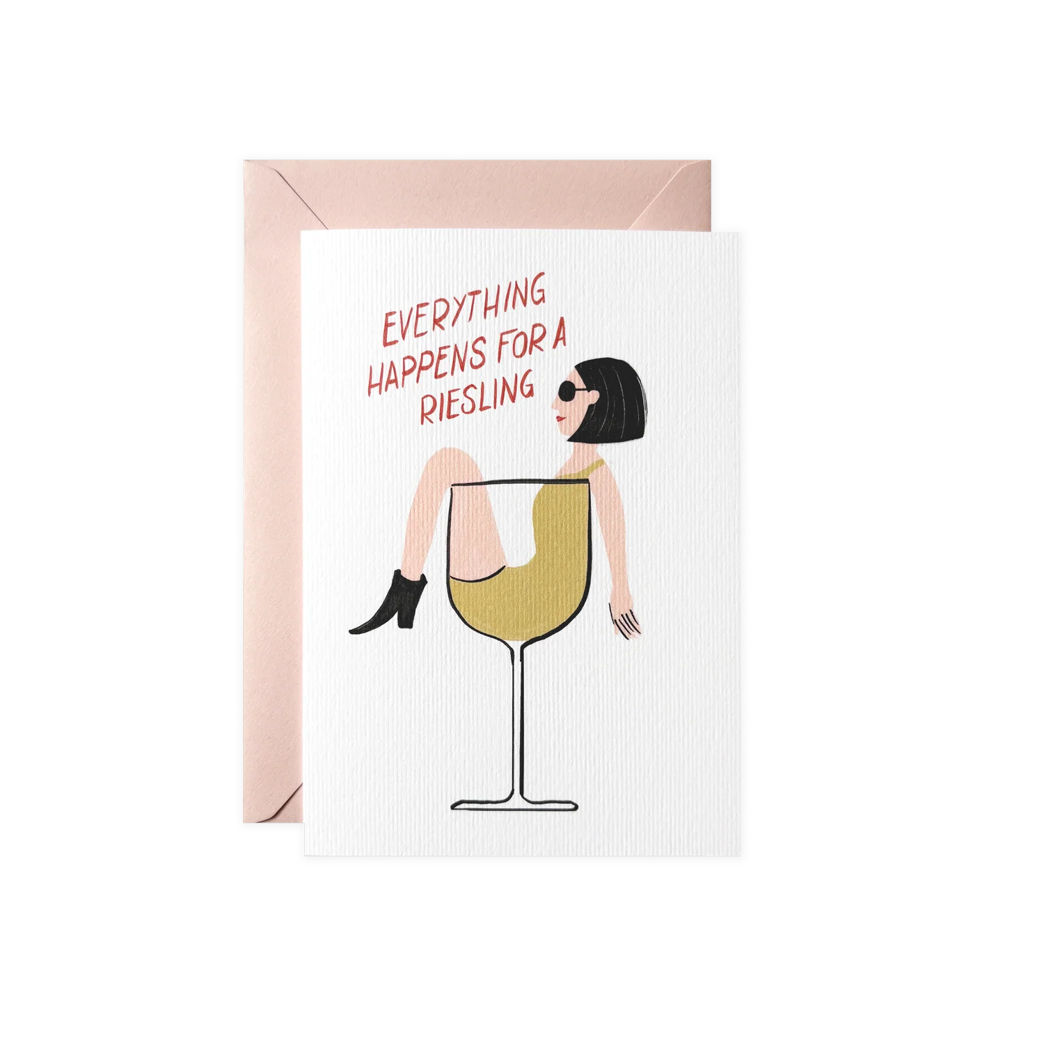 Poldi Papier Faltkarte mit Kuvert "Riesling" A6