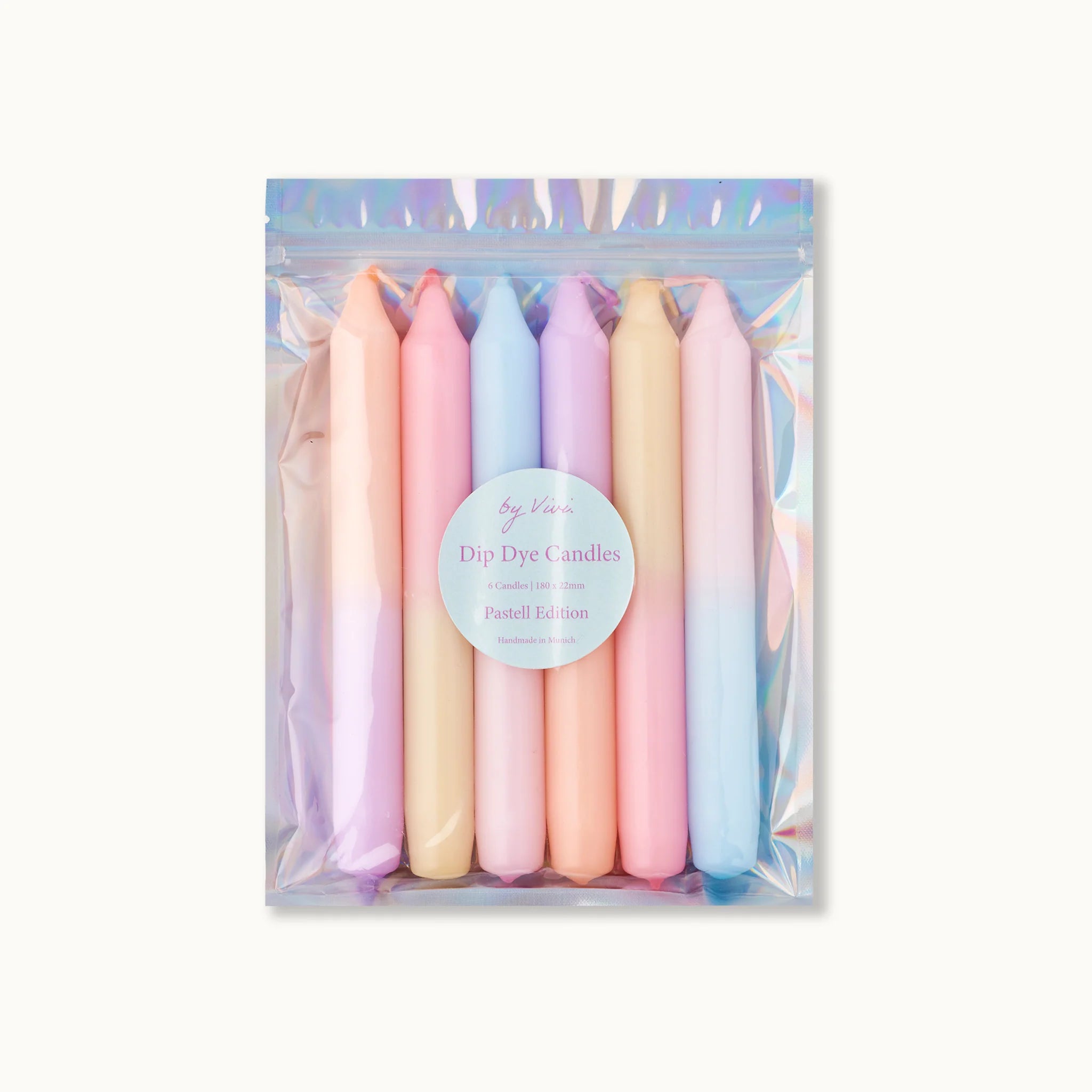 by Vivi Dip Dye Kerzen Set - Pastell Edition