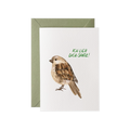Poldi Papier Faltkarte mit Kuvert "Ich lieb Dich Spatz!" A6