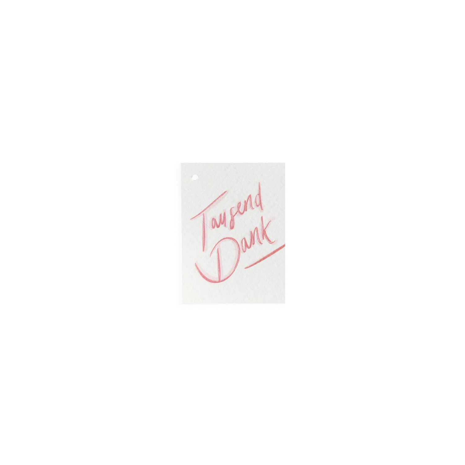 Poldi Papier Mini-Faltkarte "Tausend Dank"