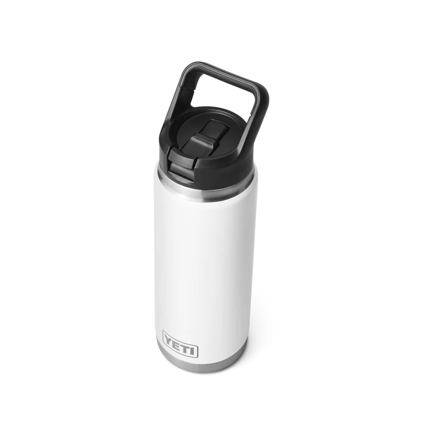YETI Rambler 26 oz (769 ml) Flasche mit Trinkhalm-Deckel (Straw Bottle)