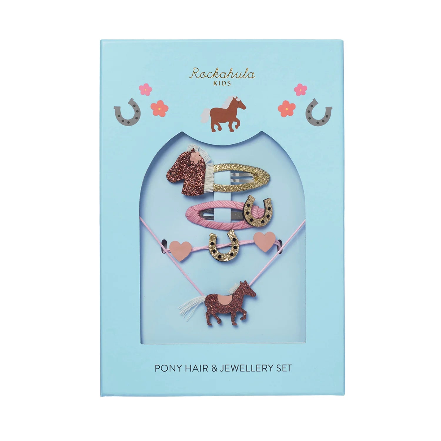 Peggy Pony Hair & Jewellery Set