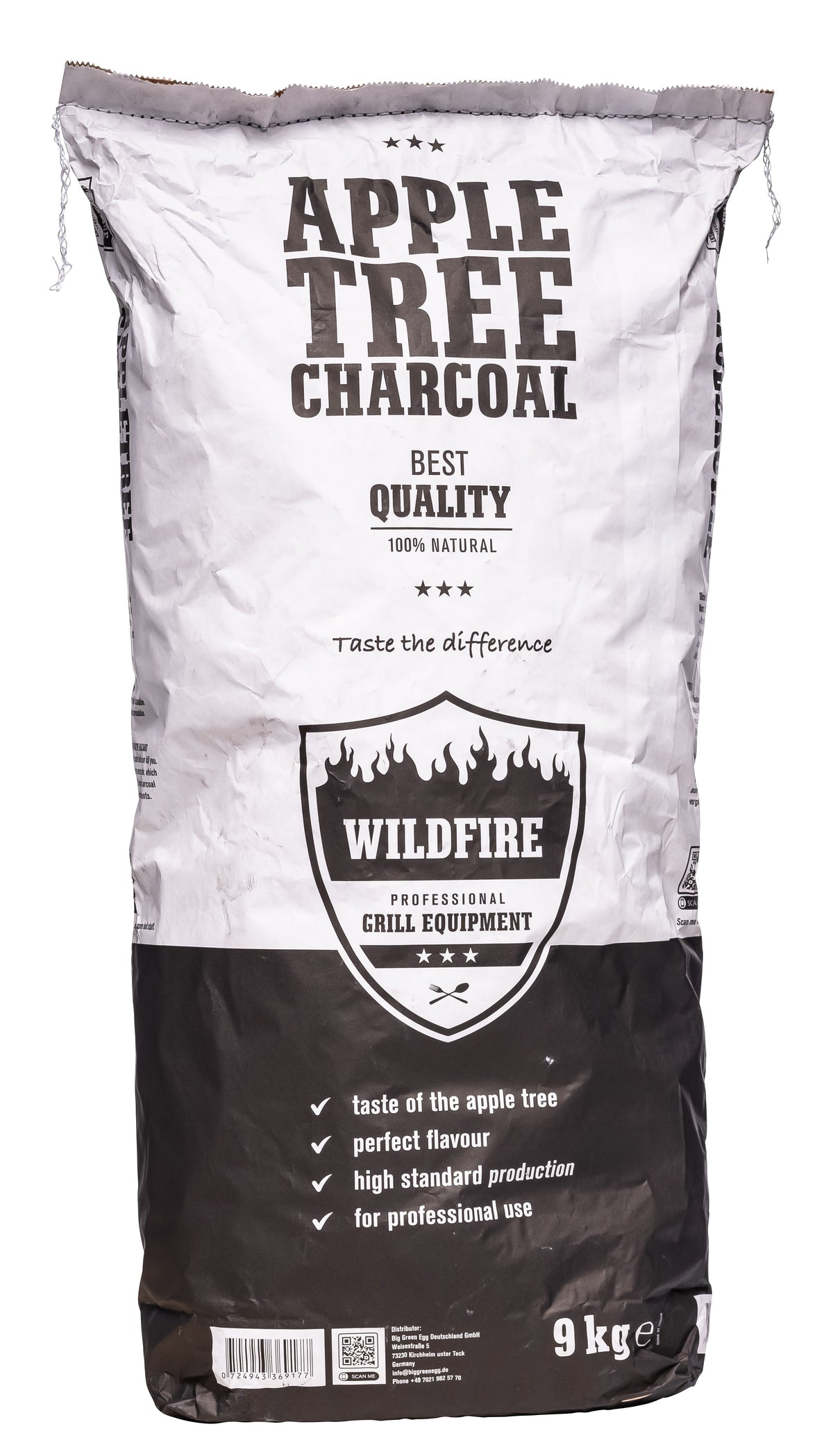 Big Green Egg Wildfire Apfelbaum Holzkohle 9kg