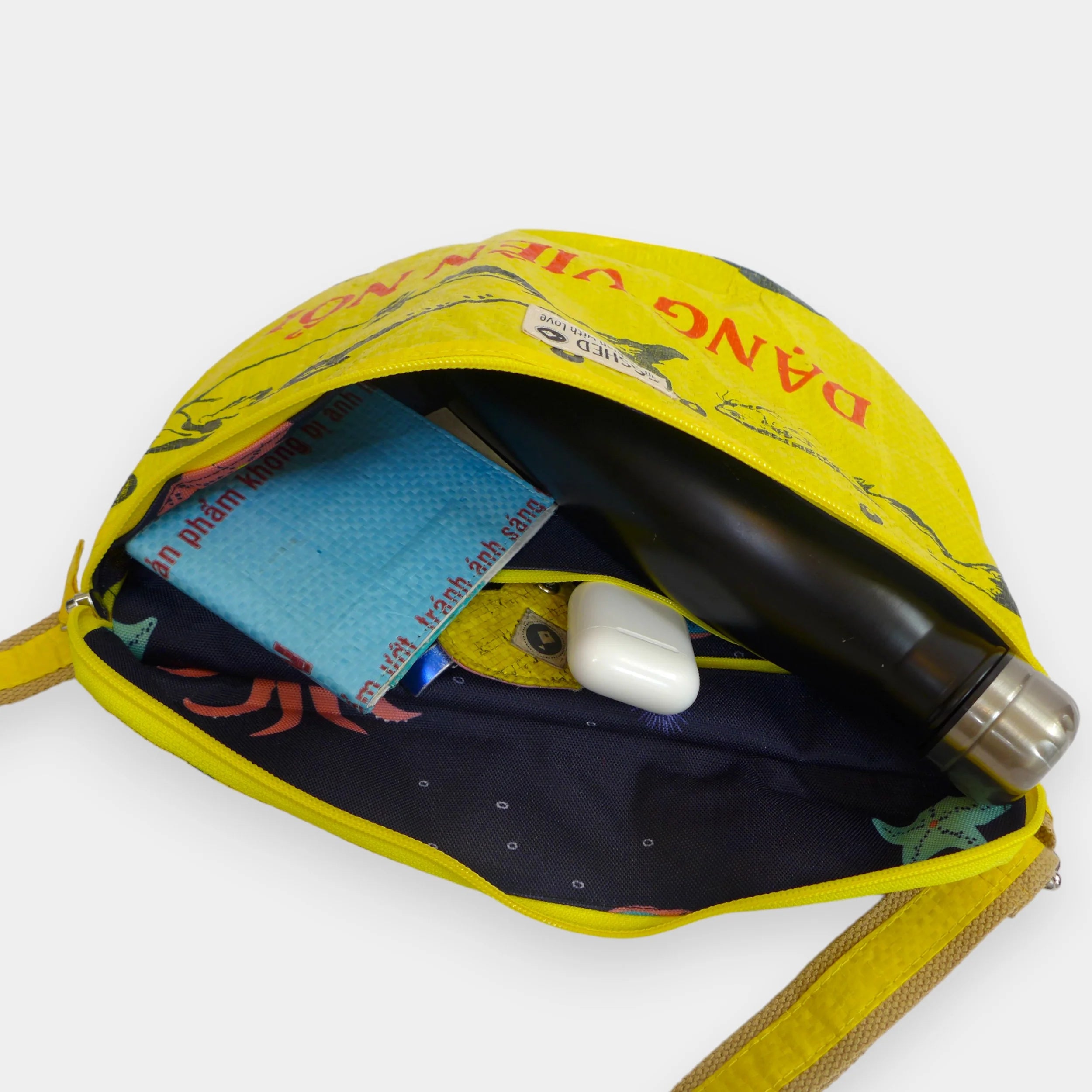 REFISHED BUM BAG XL Bauchtasche Gelb-Dollar