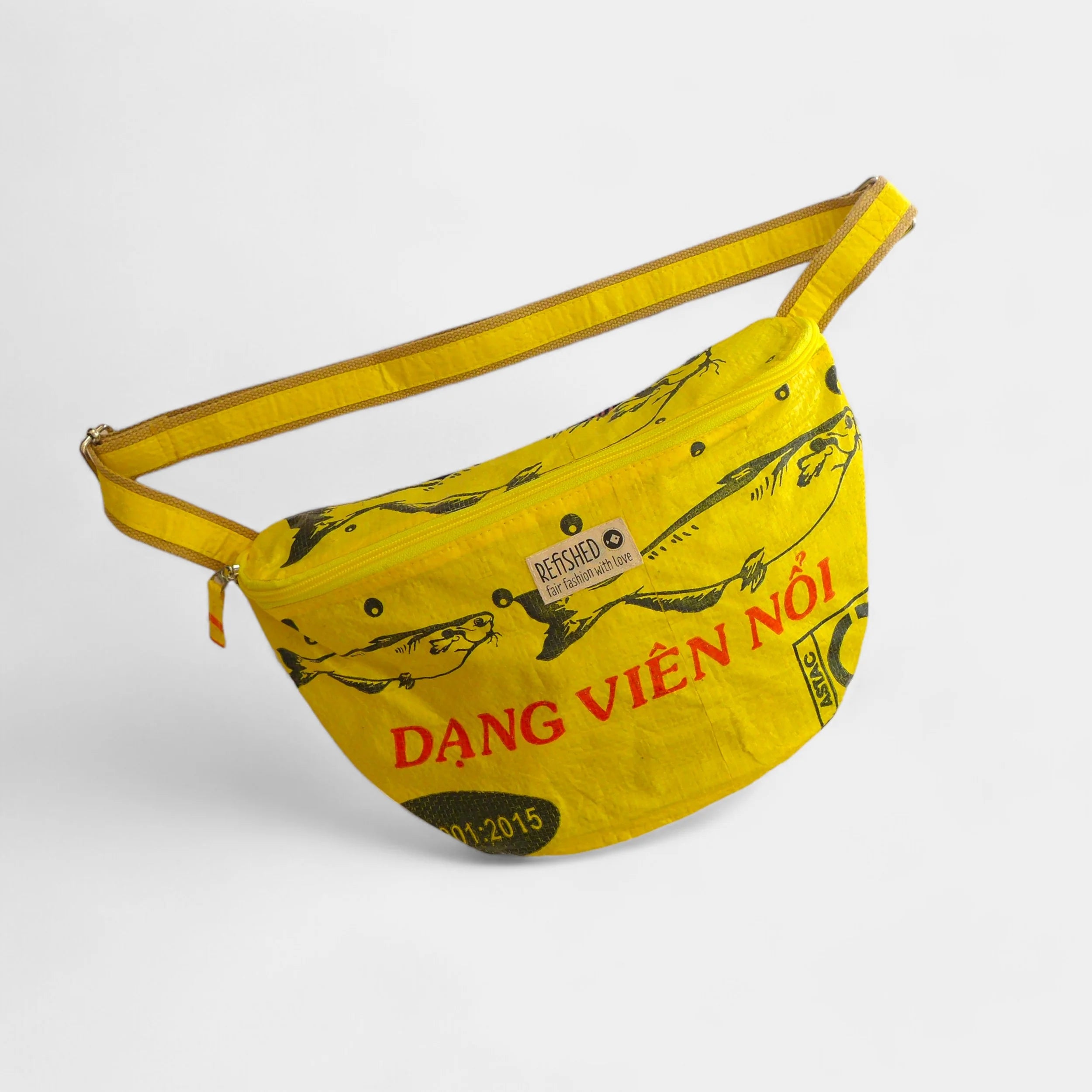 REFISHED BUM BAG XL Bauchtasche Gelb-Dollar