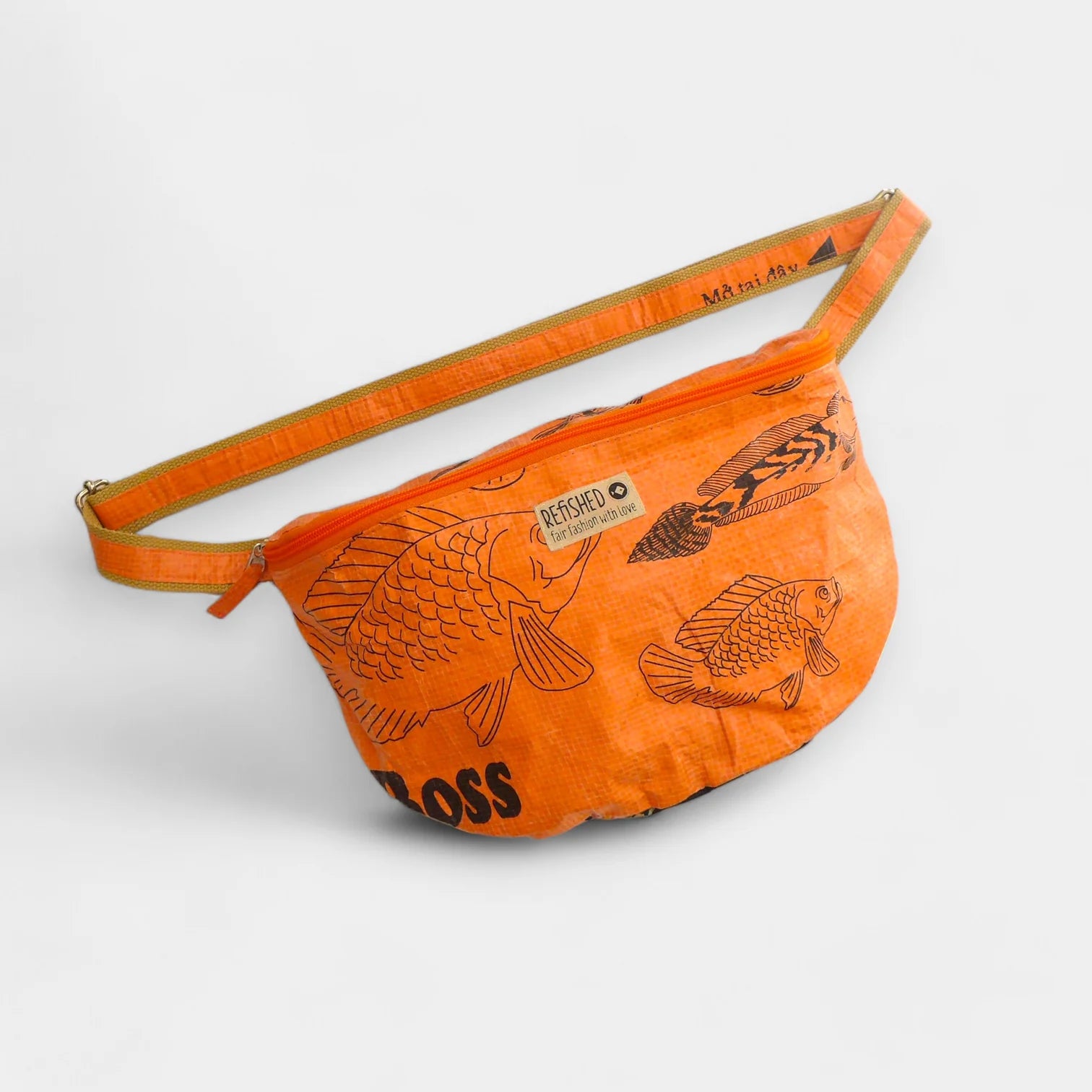 REFISHED BUM BAG XL Bauchtasche Orange-Schwarz