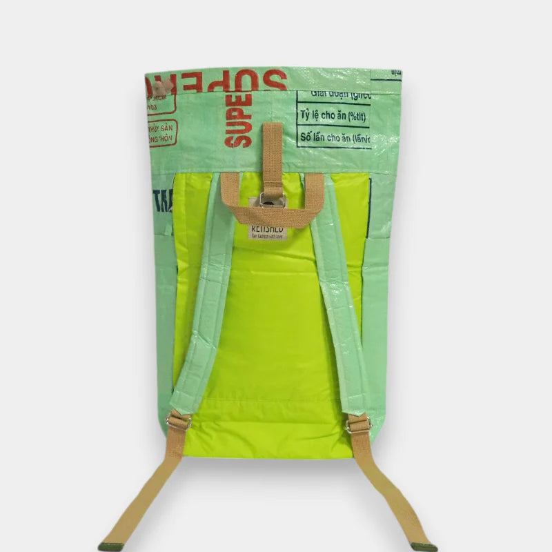 REFISHED BACKPACK Rucksack Hellgrün