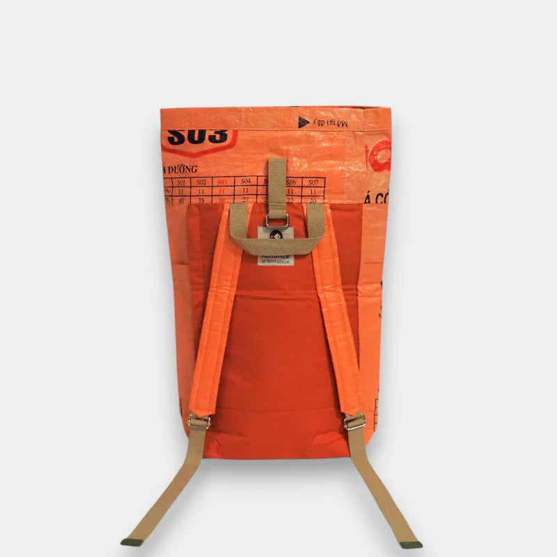 REFISHED BACKPACK Rucksack Orange-Schwarz