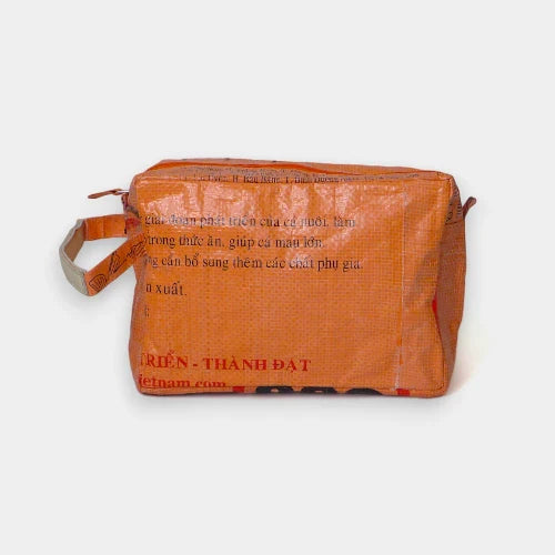 REFISHED WASH ME Necessaire Orange-Schwarz