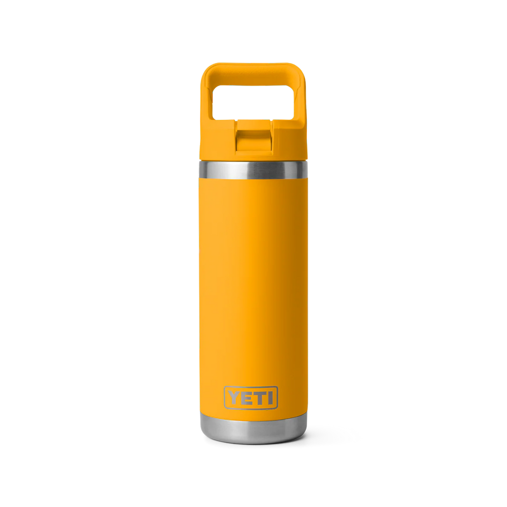 YETI Rambler 18 oz (532 ml) Flasche mit Trinkhalm-Deckel (Straw Bottle)