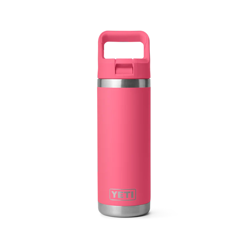 YETI Rambler 18 oz (532 ml) Flasche mit Trinkhalm-Deckel (Straw Bottle)