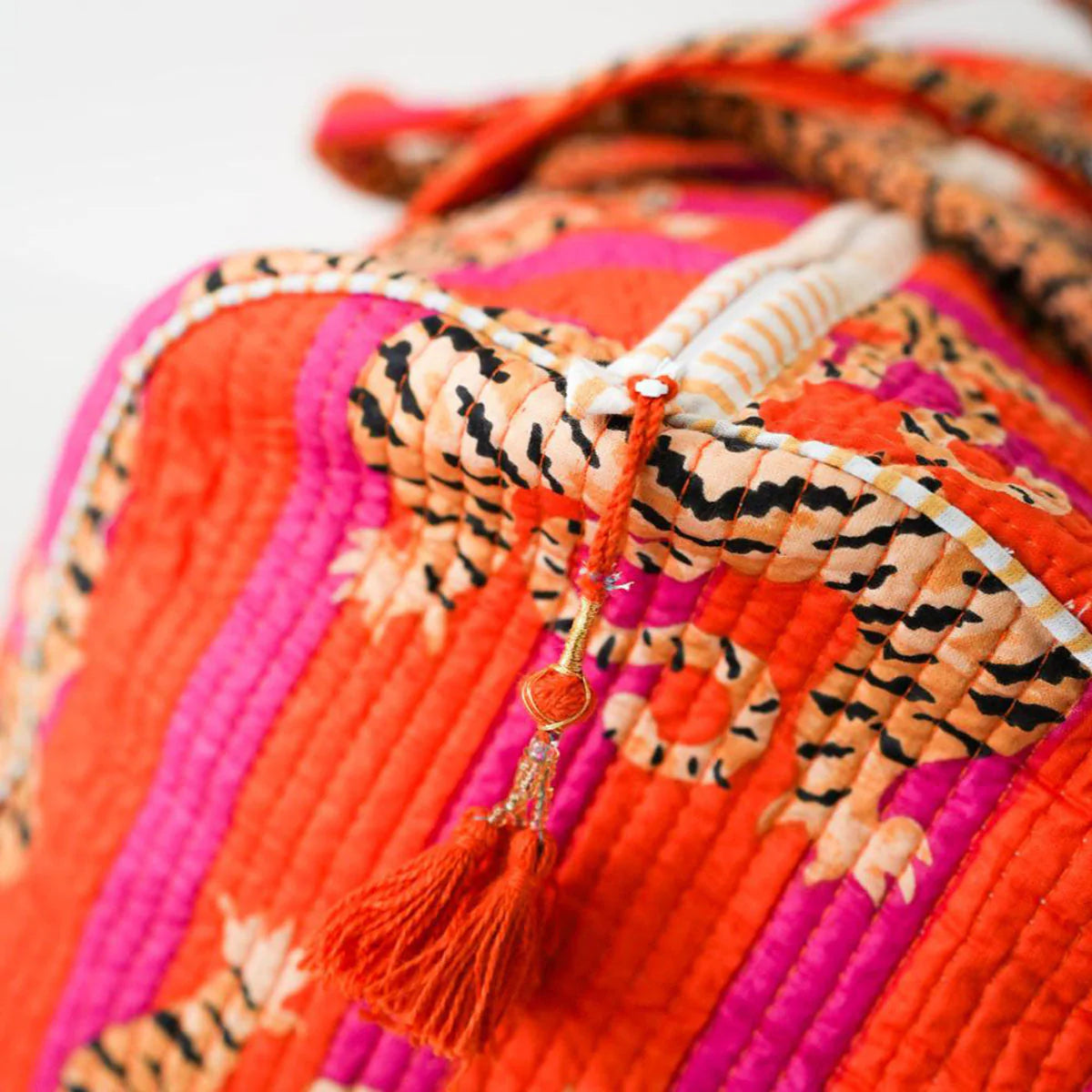 Handgemachte Baumwolltasche „Poppy Tiger“