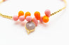 Armband Fine Jewelry Drops Pink Orange