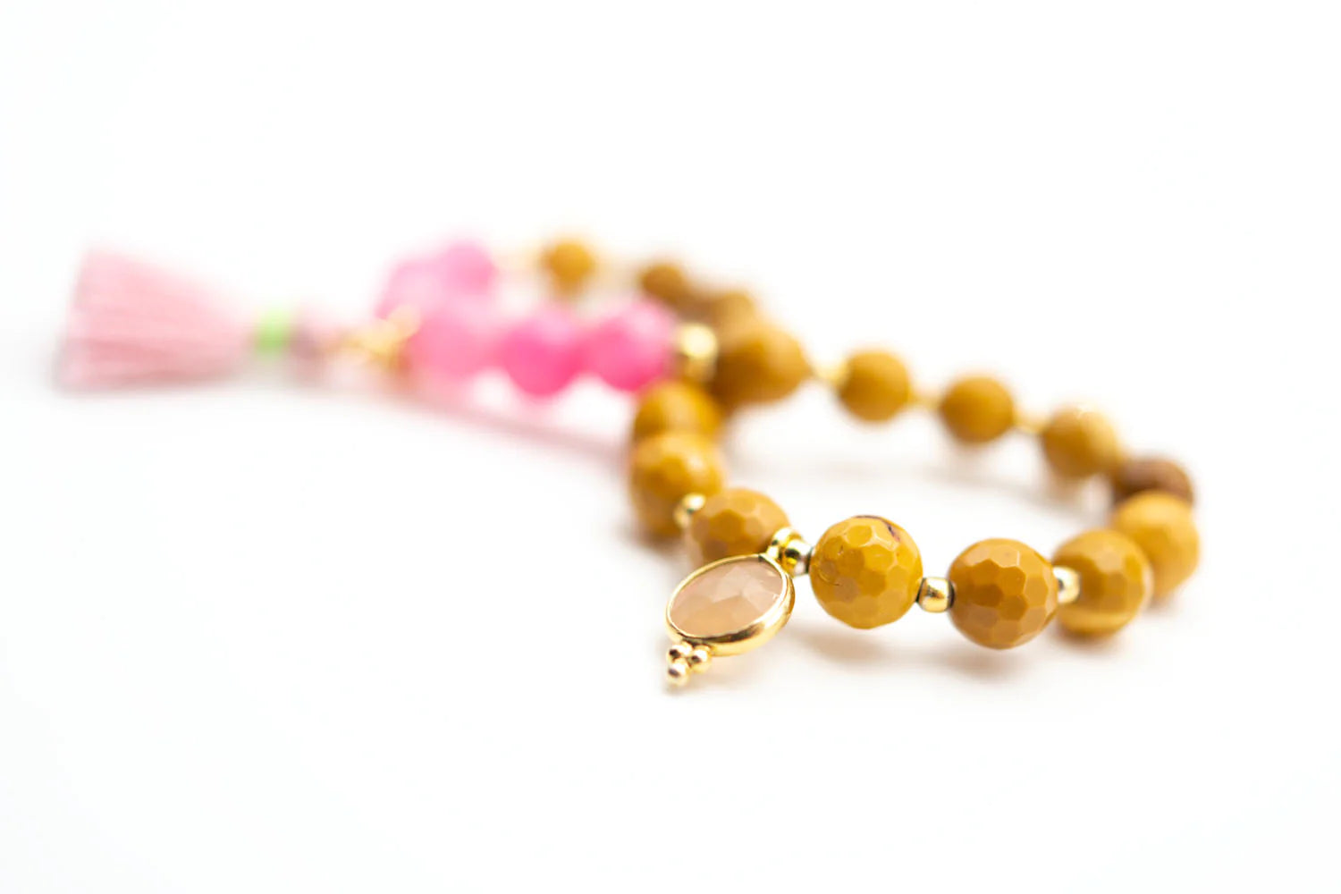 Armband Mala Single Pink Ginger